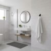 N359 – Premium Square Single Hook ( Concealed Screws ) – Black 3 Premium Wall-Mounted Square Single Hook | Minimalist Matte Black Robe & Towel Hanger with Concealed Mounting System