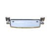Premium Wall-Mounted ABS Vanity Shelf | Chrome-Plated Plastic Bathroom Storage Tray with Integrated Drainage Slots