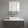Premium Wall-Mounted ABS Vanity Shelf | Chrome-Plated Plastic Bathroom Storage Tray with Integrated Drainage Slots